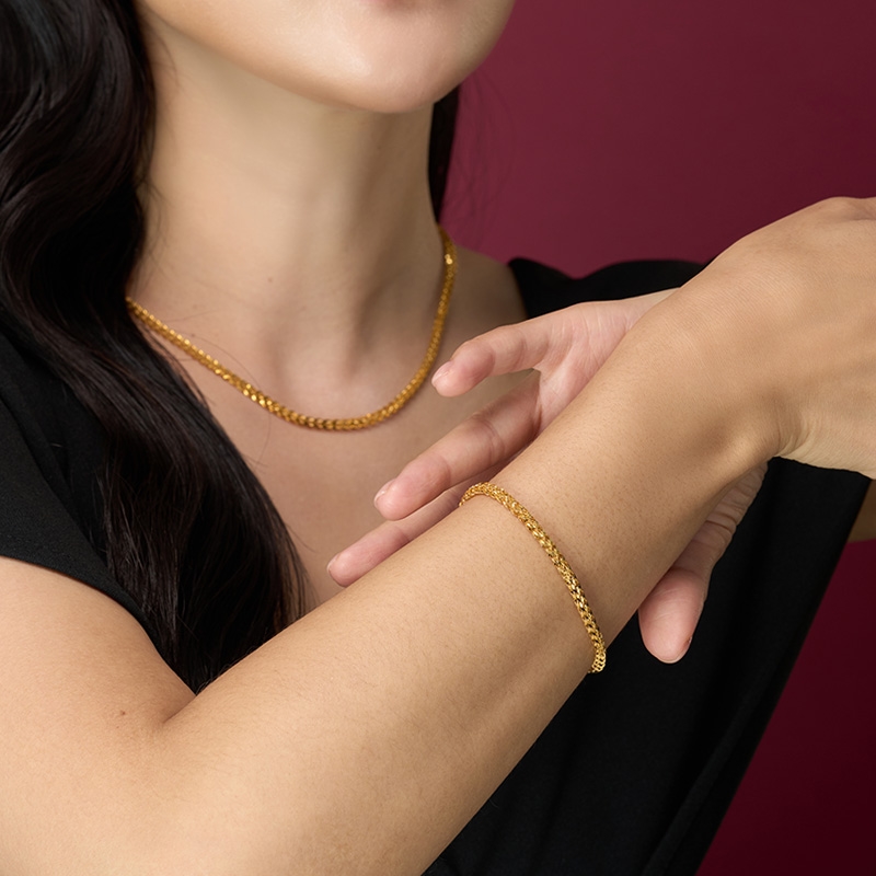 싱글체인 팔찌 3.75g